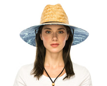 Load image into Gallery viewer, Lifeguard Straw Hat Blue